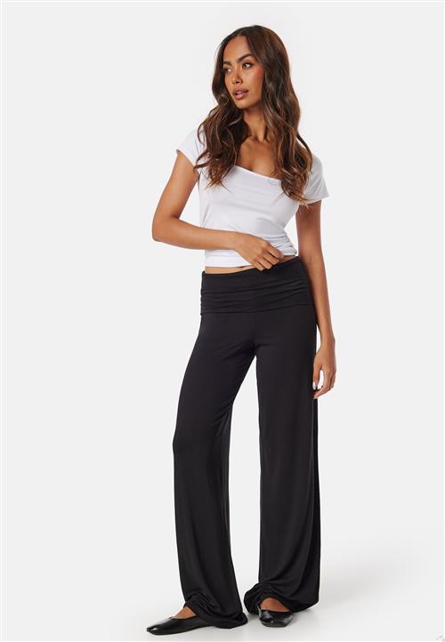 BUBBLEROOM Fold Over Wide Trousers