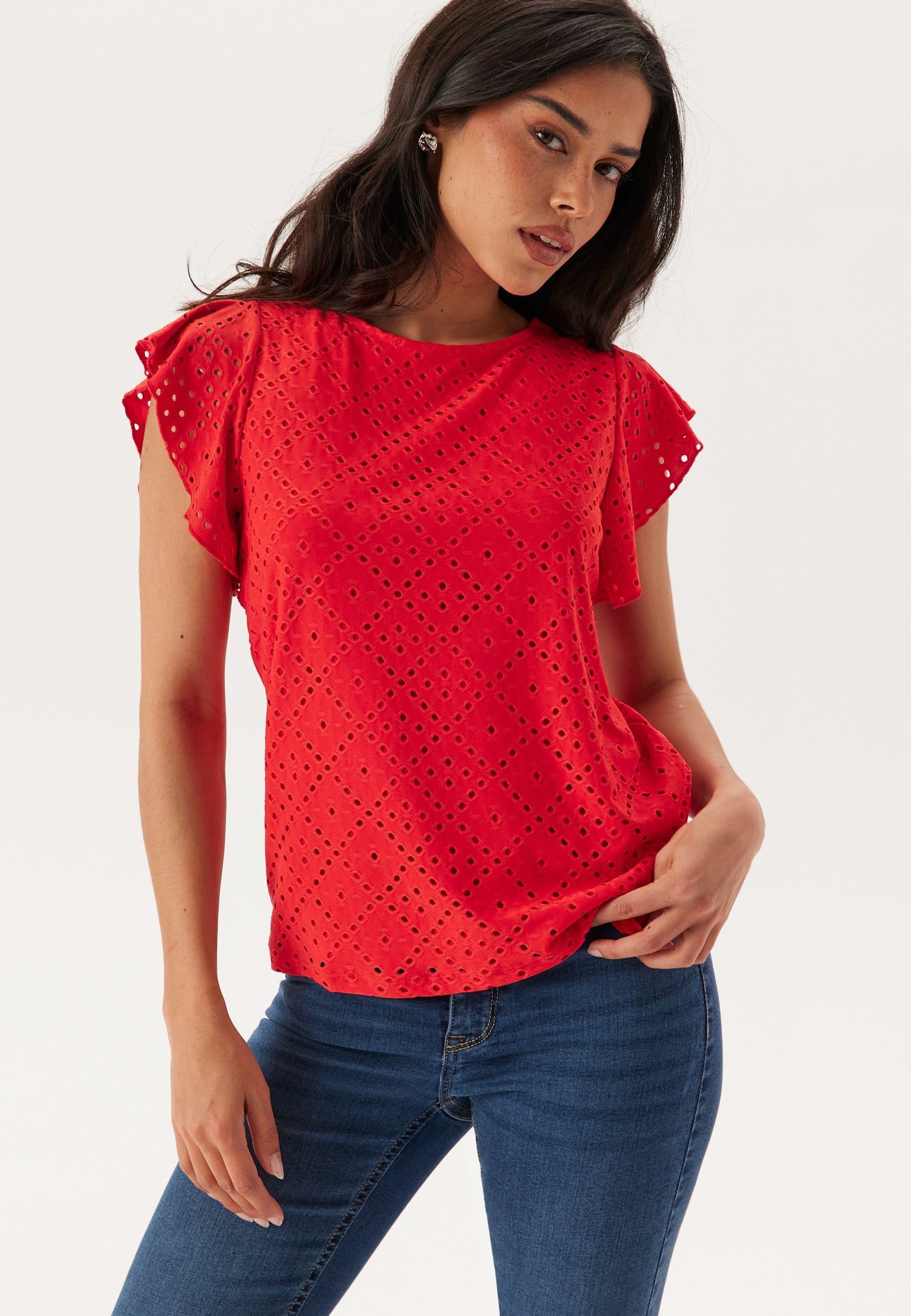 VERO MODA Vmtassa Sl Frill Top