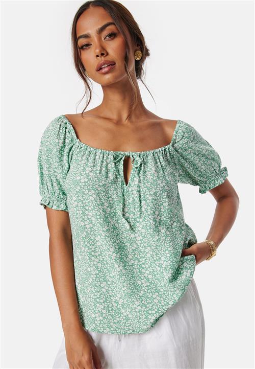 BUBBLEROOM Front Tie Blouse