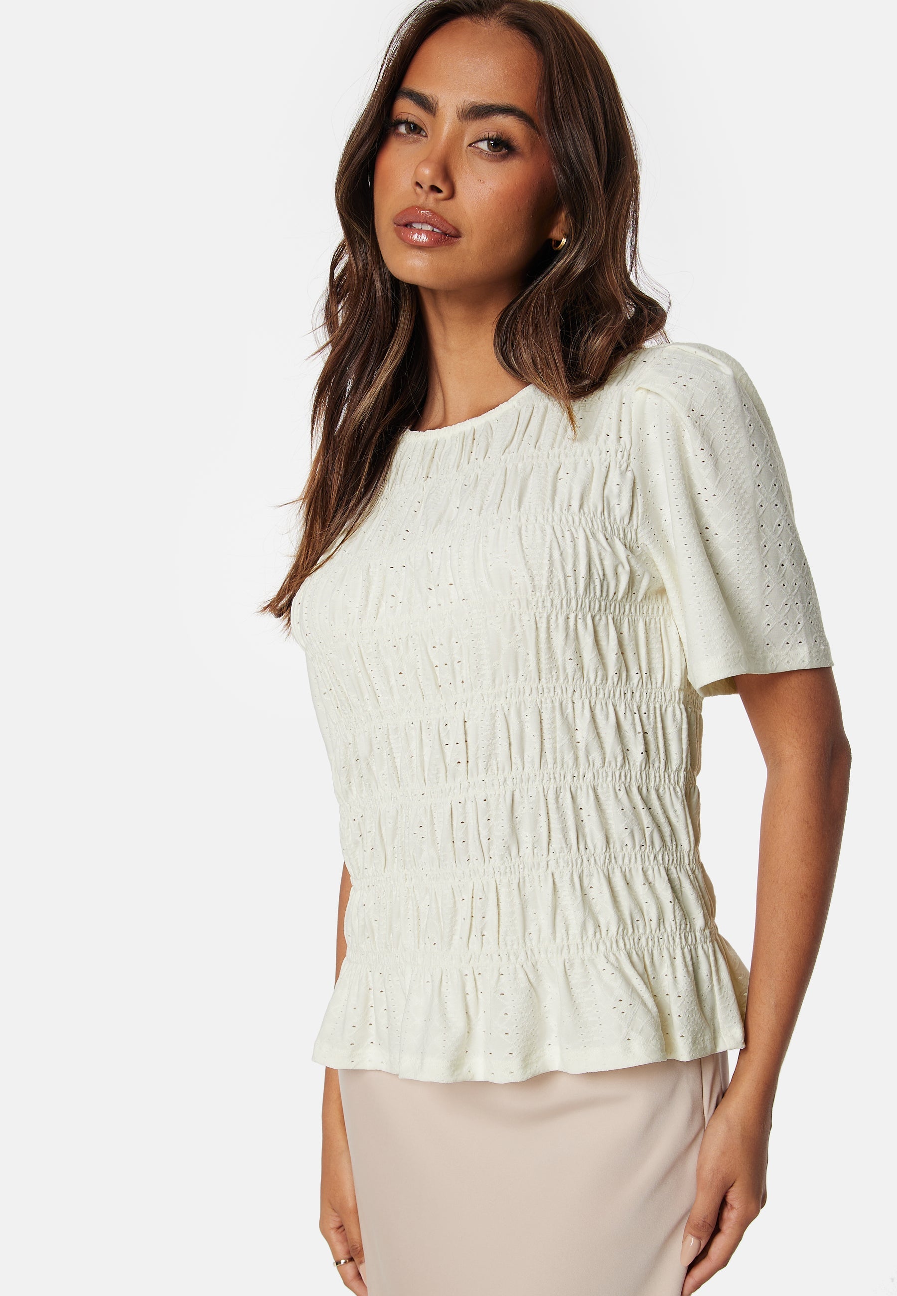 Happy Holly Short Sleeve Smock Top