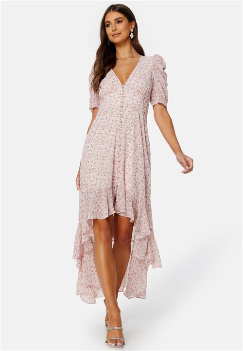 BUBBLEROOM Summer Luxe High-Low Midi Dress