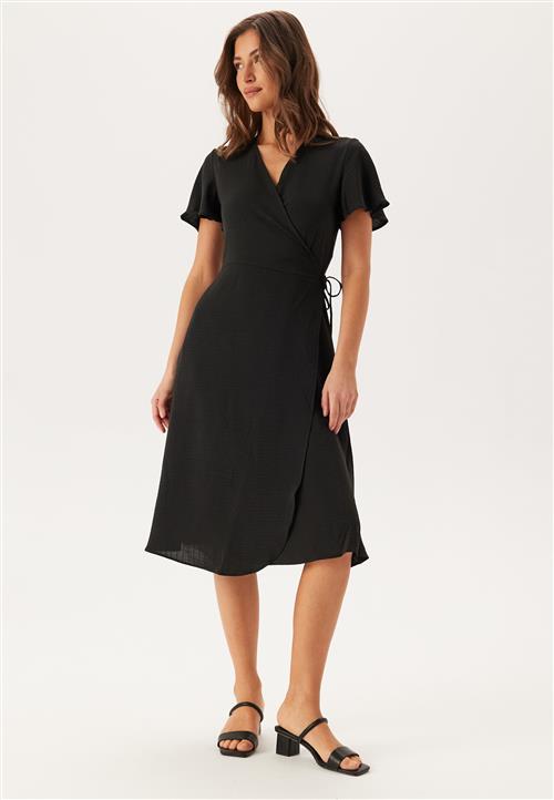 VILA Vilovie S/S Wrap Midi Dress
