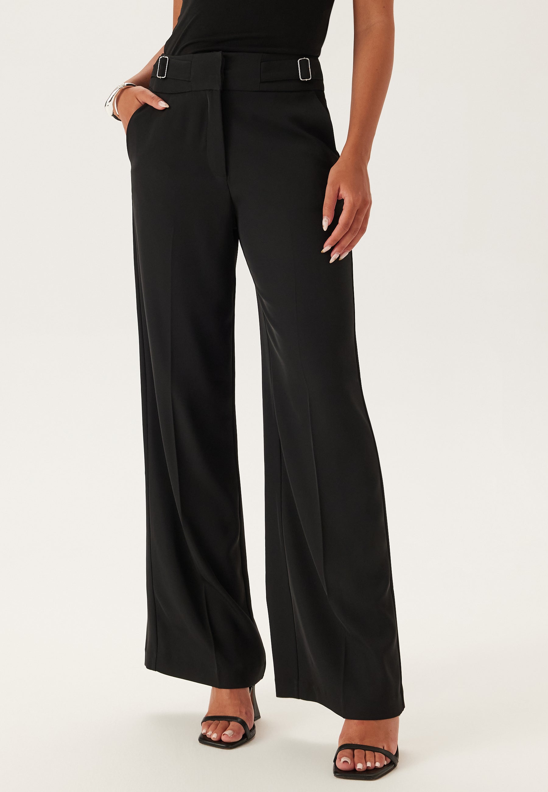 BUBBLEROOM Wide Leg Adjustable Trousers