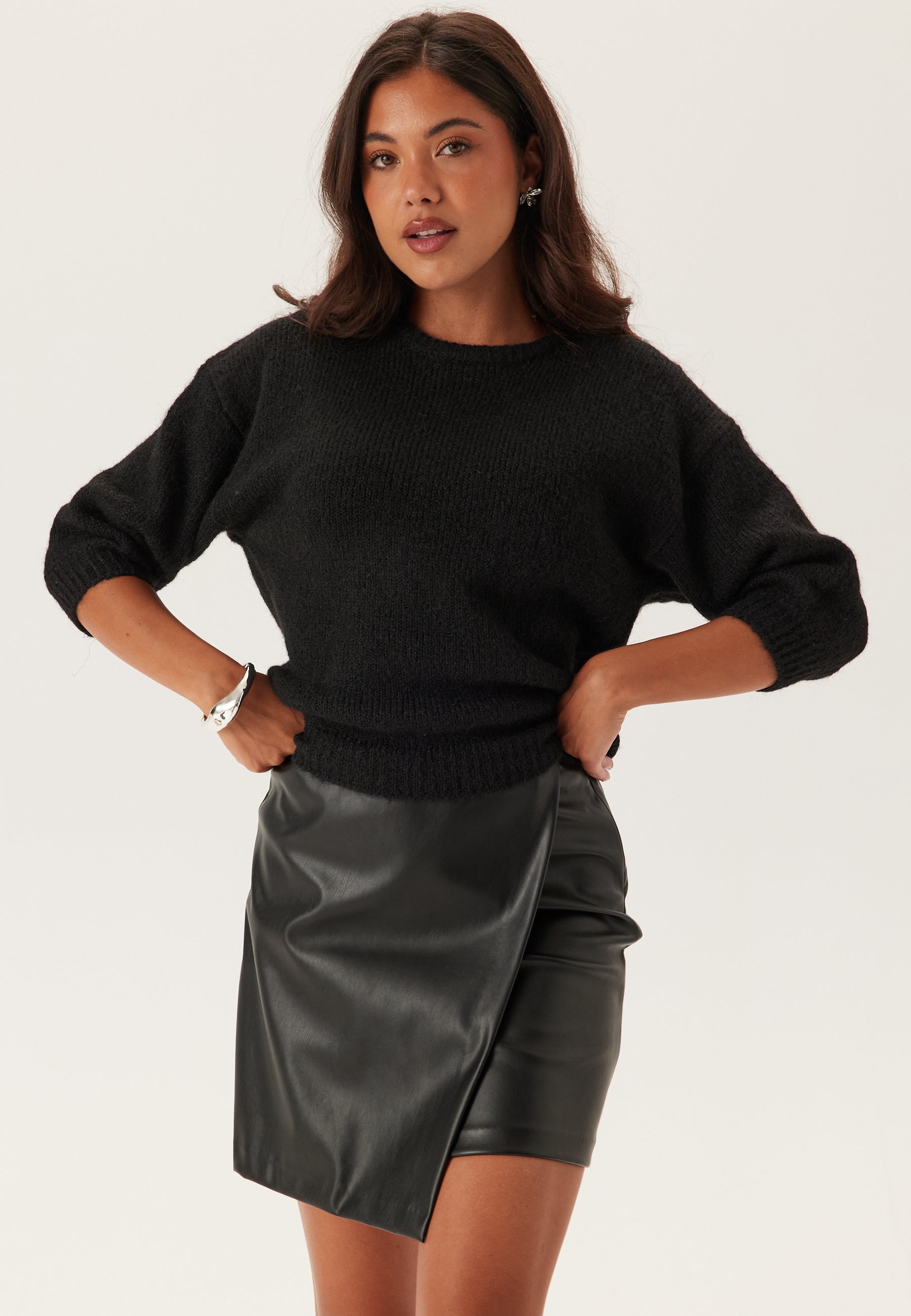 BUBBLEROOM Short Sleeve Knitted Sweater