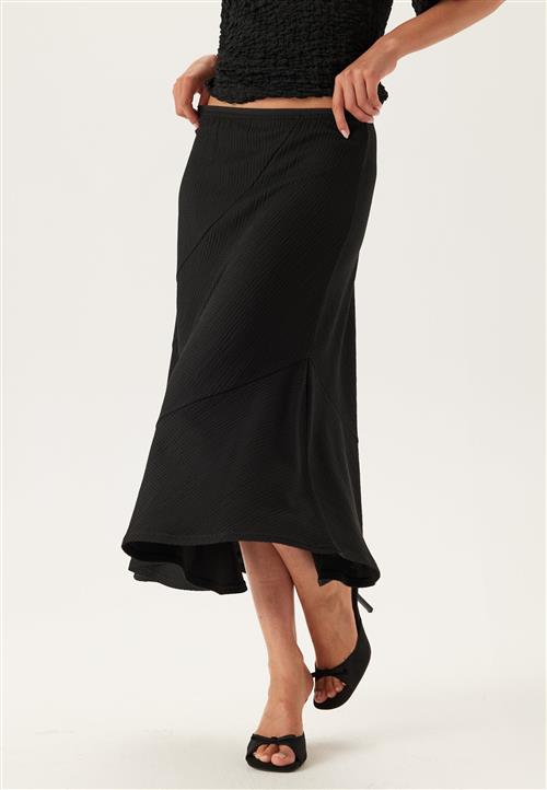 Happy Holly Structured Asymmetric Skirt