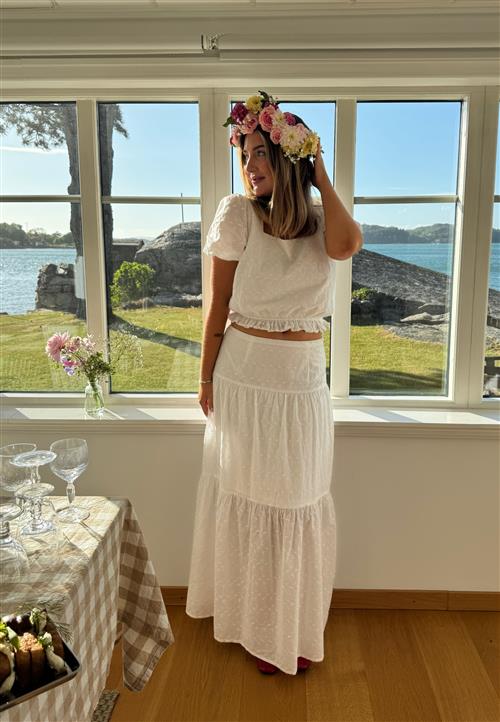 BUBBLEROOM Broderie Anglaise Maxi Skirt