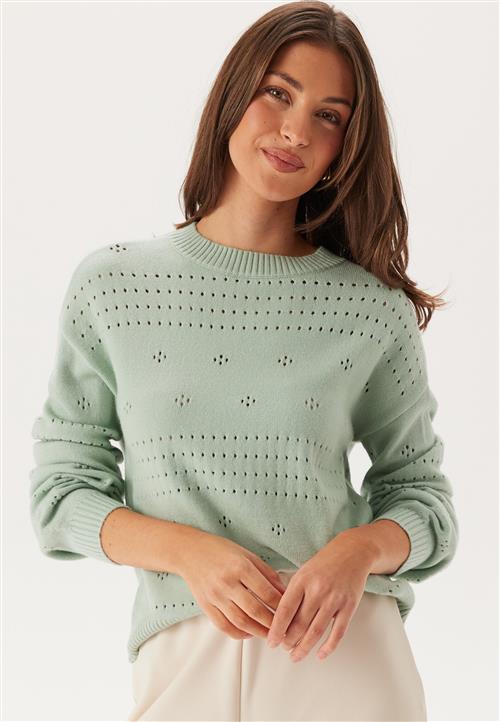 VILA Viril L/S O-Neck Pointelle Knit