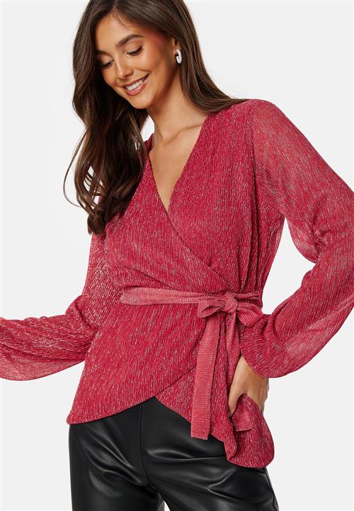 Happy Holly Perley sparkling wrap top