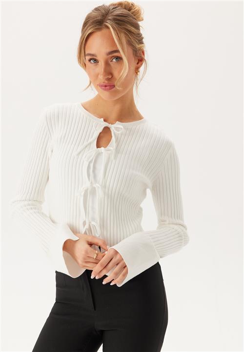 BUBBLEROOM Knitted Bow Cardigan