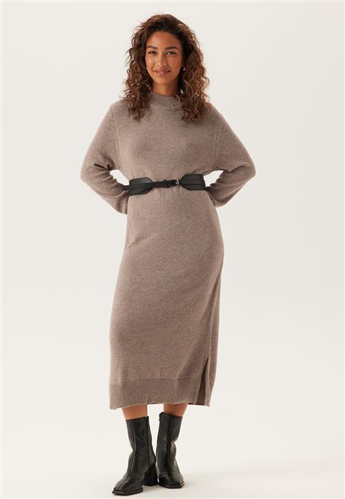 VILA Viril Crew Neck Midi Dress