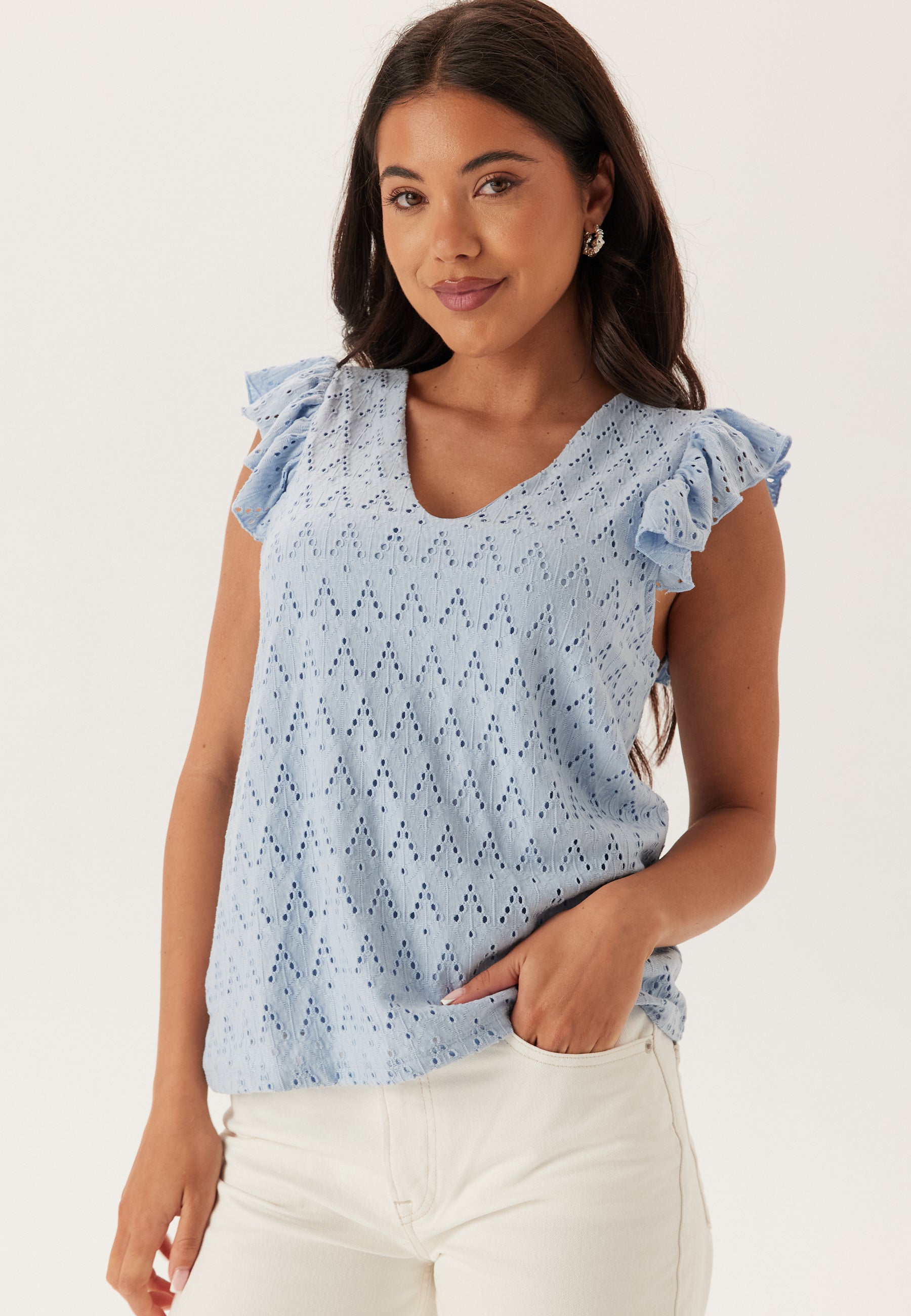 VILA Viamalina V-neck C/S TOP TOP T