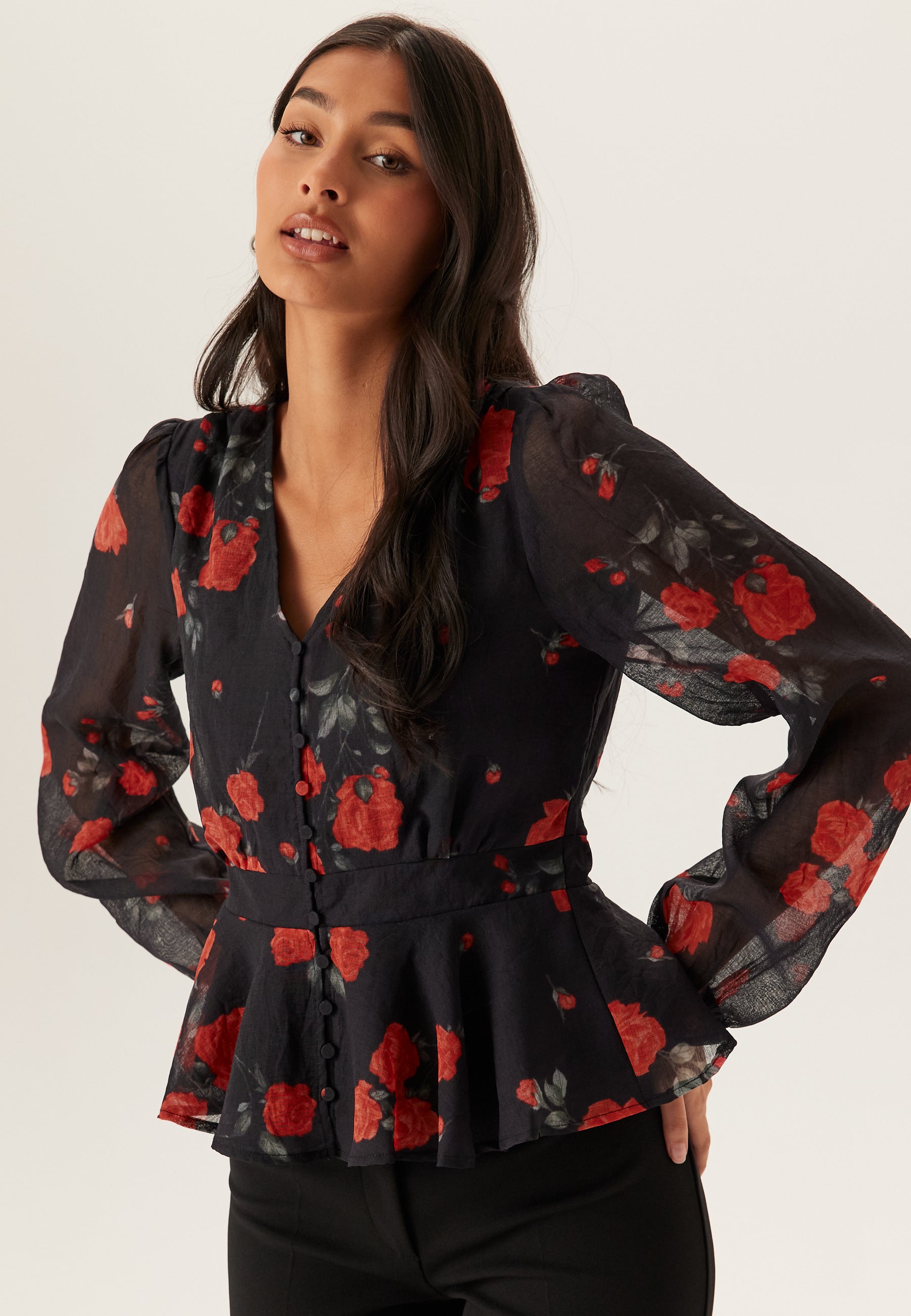 VERO MODA Vmsabrina Rose V-neck Shirt