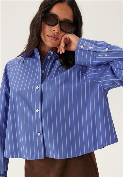 Calvin Klein Jeans Yd Stripe Boxy Cropped Shirt
