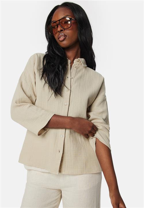 VILA Vilania button 3/4 shirt