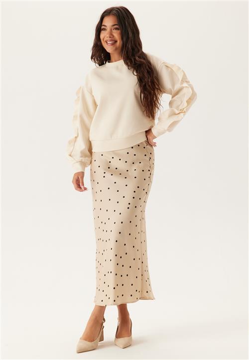 VILA Vimentina Flounce O-neck L/S T