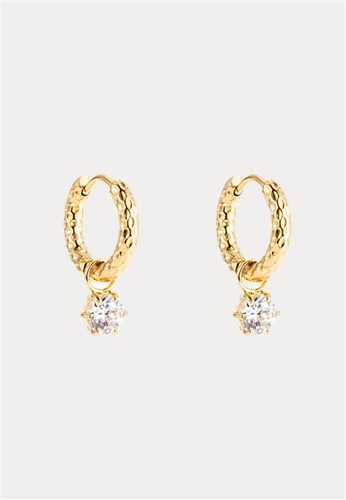 BY JOLIMA Como Hoop Earring Crystal