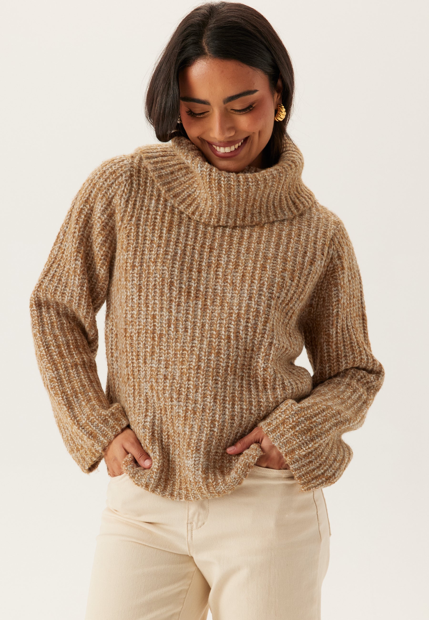 SELECTED Slfchicago Ls Knit Split Roll