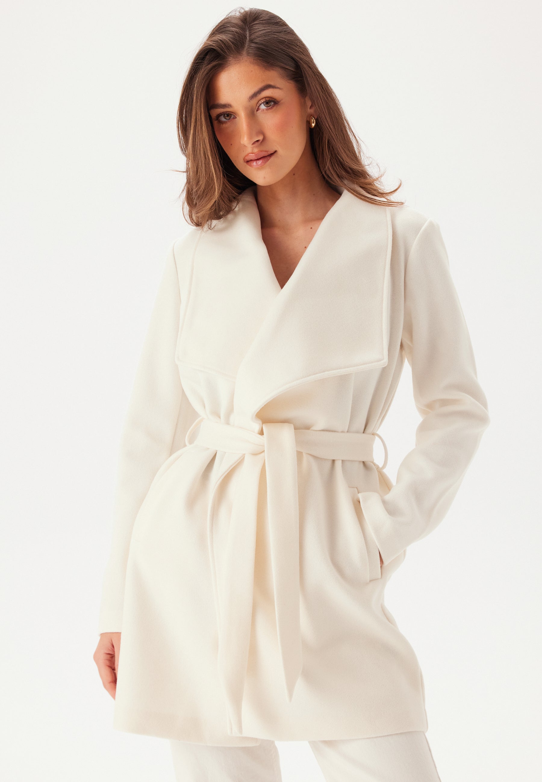 VILA Vicooley Collar Belt Coat