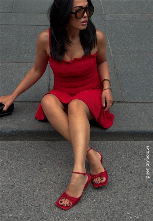 BUBBLEROOM Bow Low heel Strap