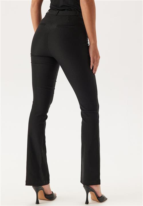 BUBBLEROOM High Waist Stretchy Flared Trousers