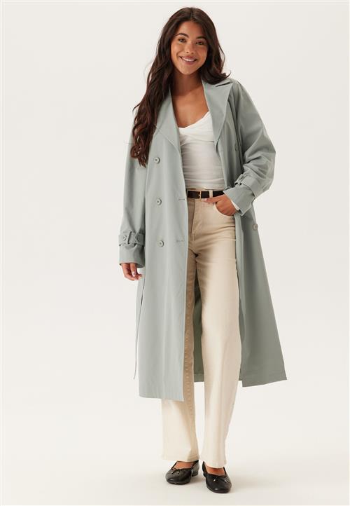 BUBBLEROOM Belted Midi Trenchcoat