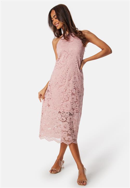 YAS Milda Lace Halterneck Midi Dress