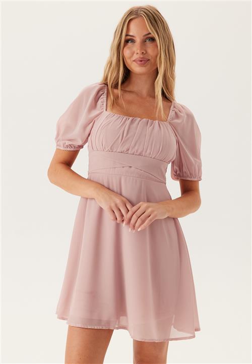 BUBBLEROOM Square Neck S/S Georgette Dress