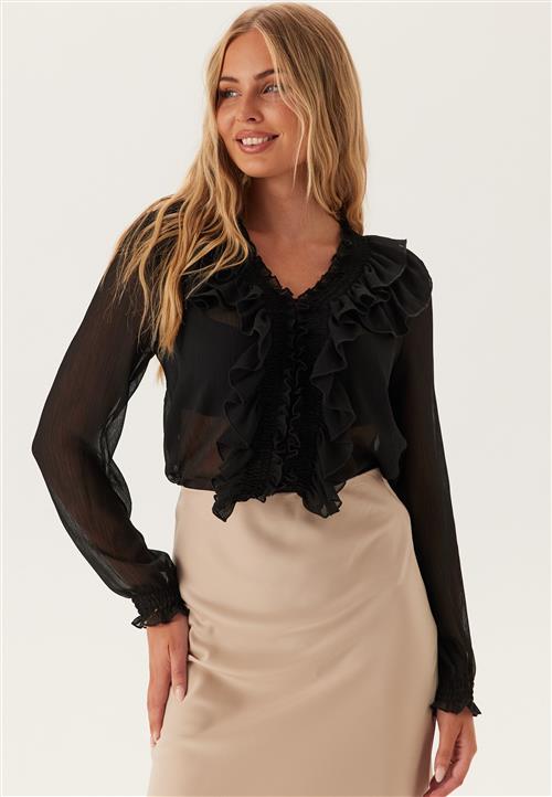 ONLY Onlanina Life Ls Ruffel V-neck