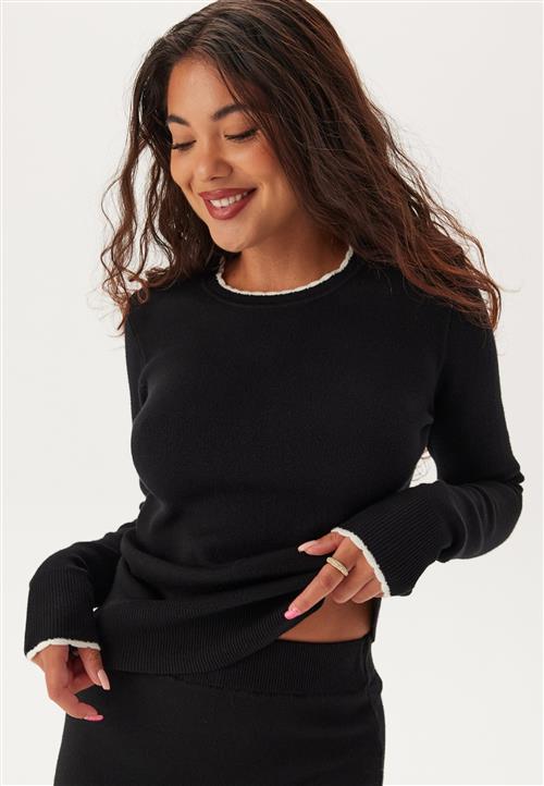 Happy Holly Viscose Contrast Knitted