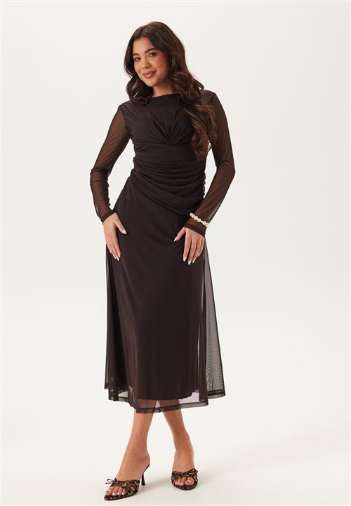 BUBBLEROOM Drapy Twist Mesh Dress