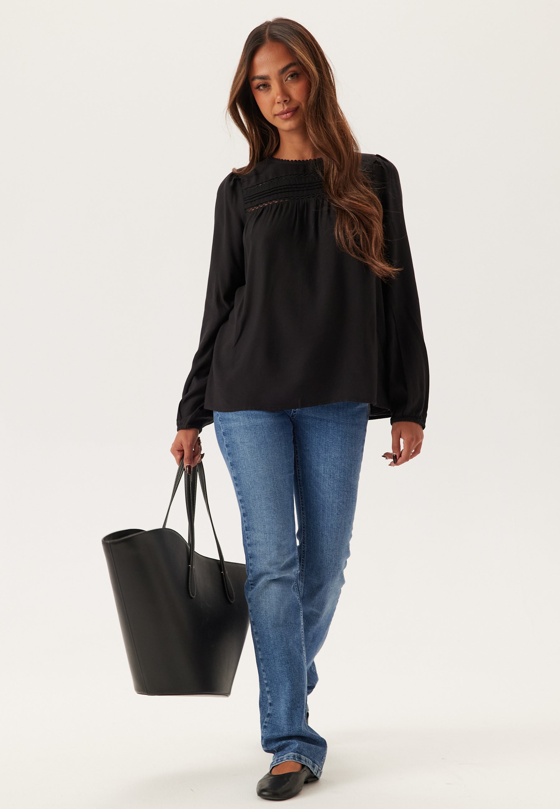 VERO MODA Vmdebbie Ls Pleat Top