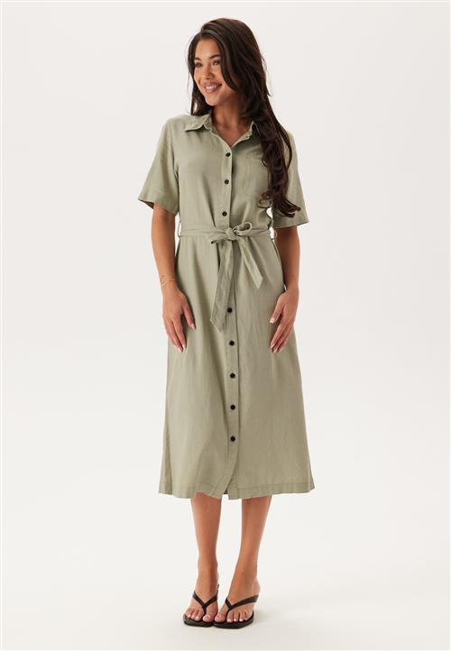 ONLY Onlcaro S/S LINEN BL BELT DRES