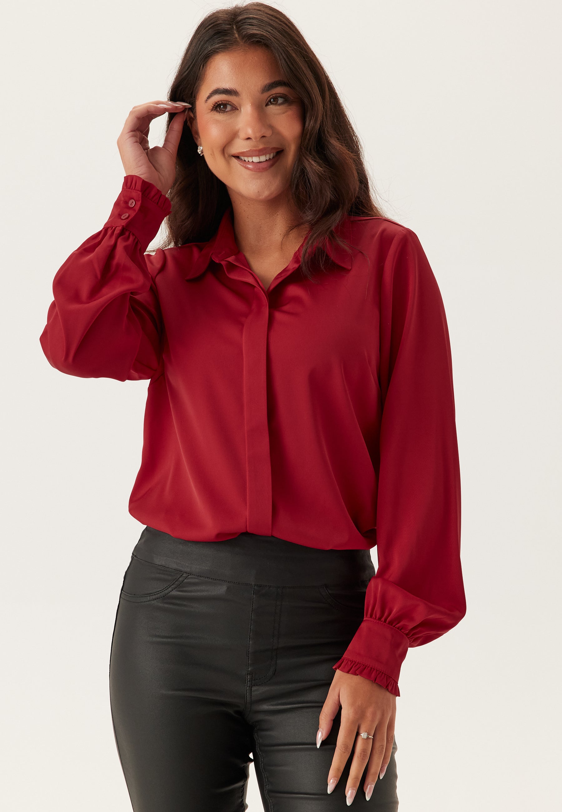 Happy Holly Frill Shirt Blouse