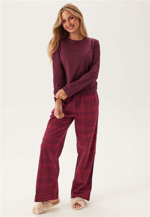 Calvin Klein Ls Tee Flannel Pant Set
