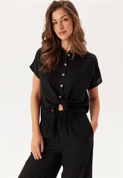 Pieces Pcpia Ss Tie Shirt Wvn