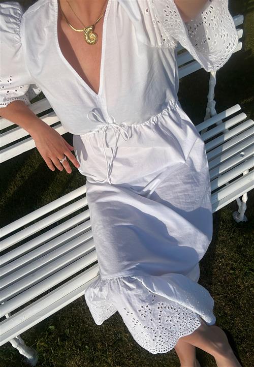 BUBBLEROOM Midi Broderie Anglaise Dress