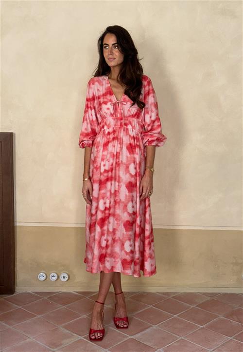 BUBBLEROOM CC V-neck Viscose Strap L/S Dress