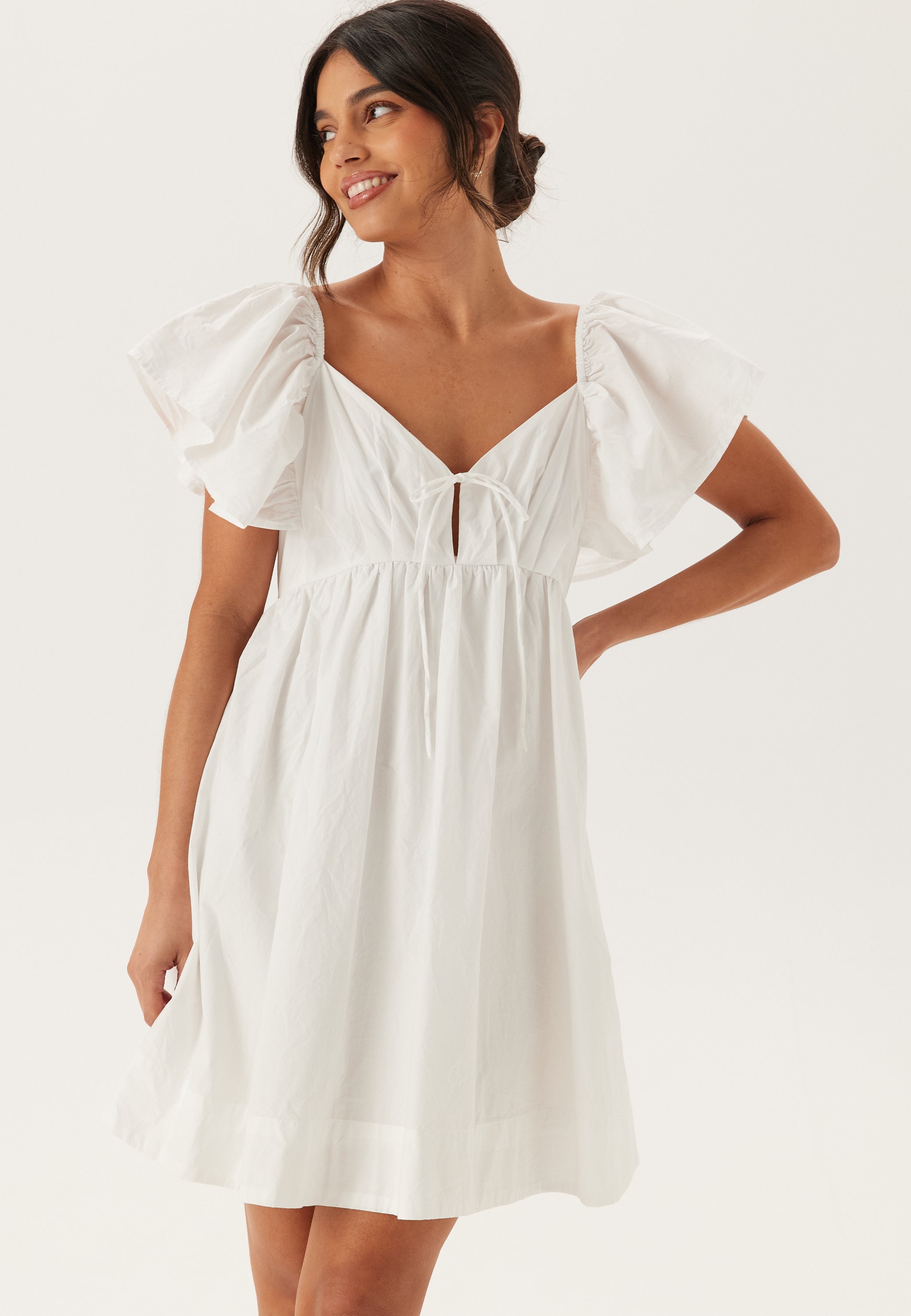 Bubbleroom Occasion Tie Back Frill Short Dress