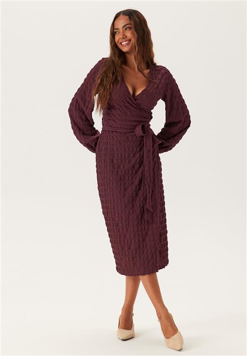 BUBBLEROOM Structure Wrap Dress