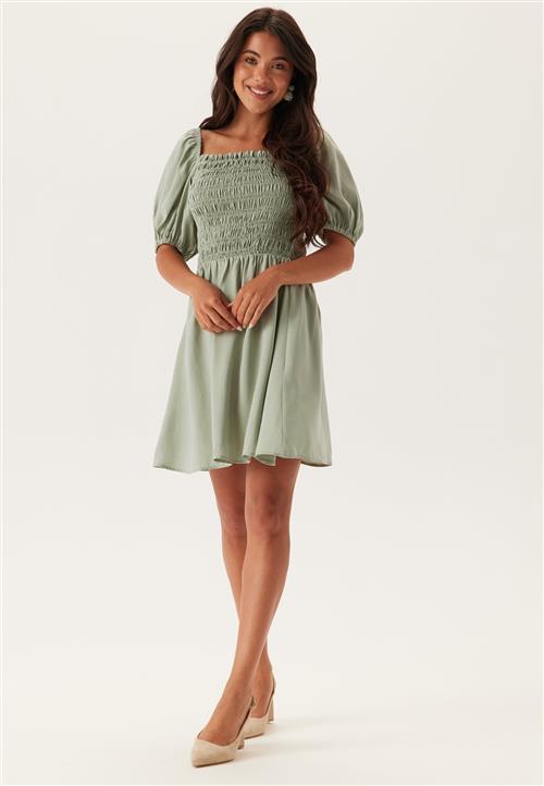 BUBBLEROOM Smock Short Modal Dress
