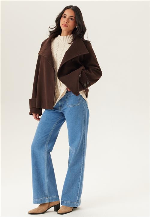 BUBBLEROOM High Neck Short Coat