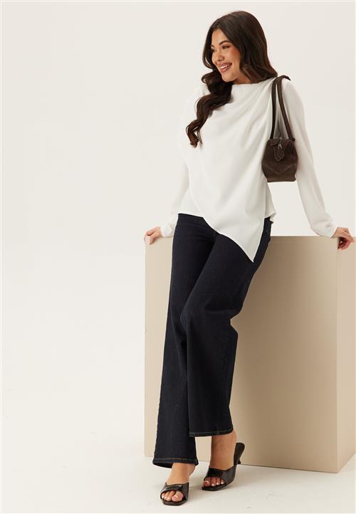 BUBBLEROOM Draped Cape Blouse