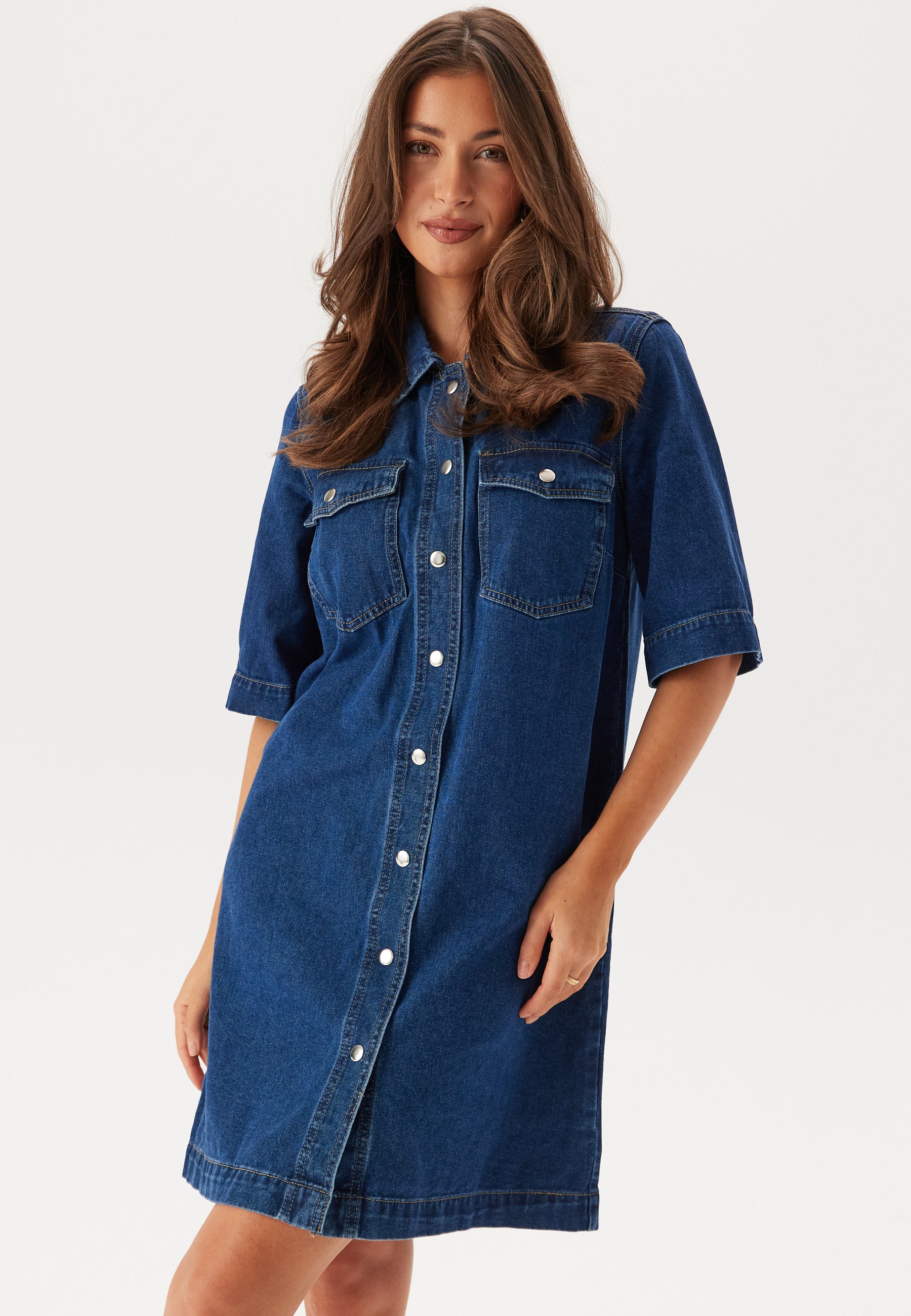 ONLY Onlbelle S/S BUTTON DRESS DNM