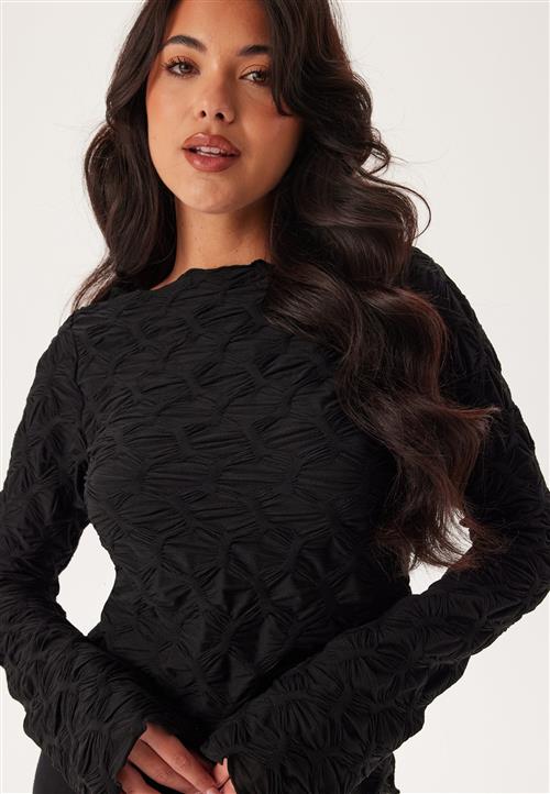 BUBBLEROOM Structure Long Sleeve Top