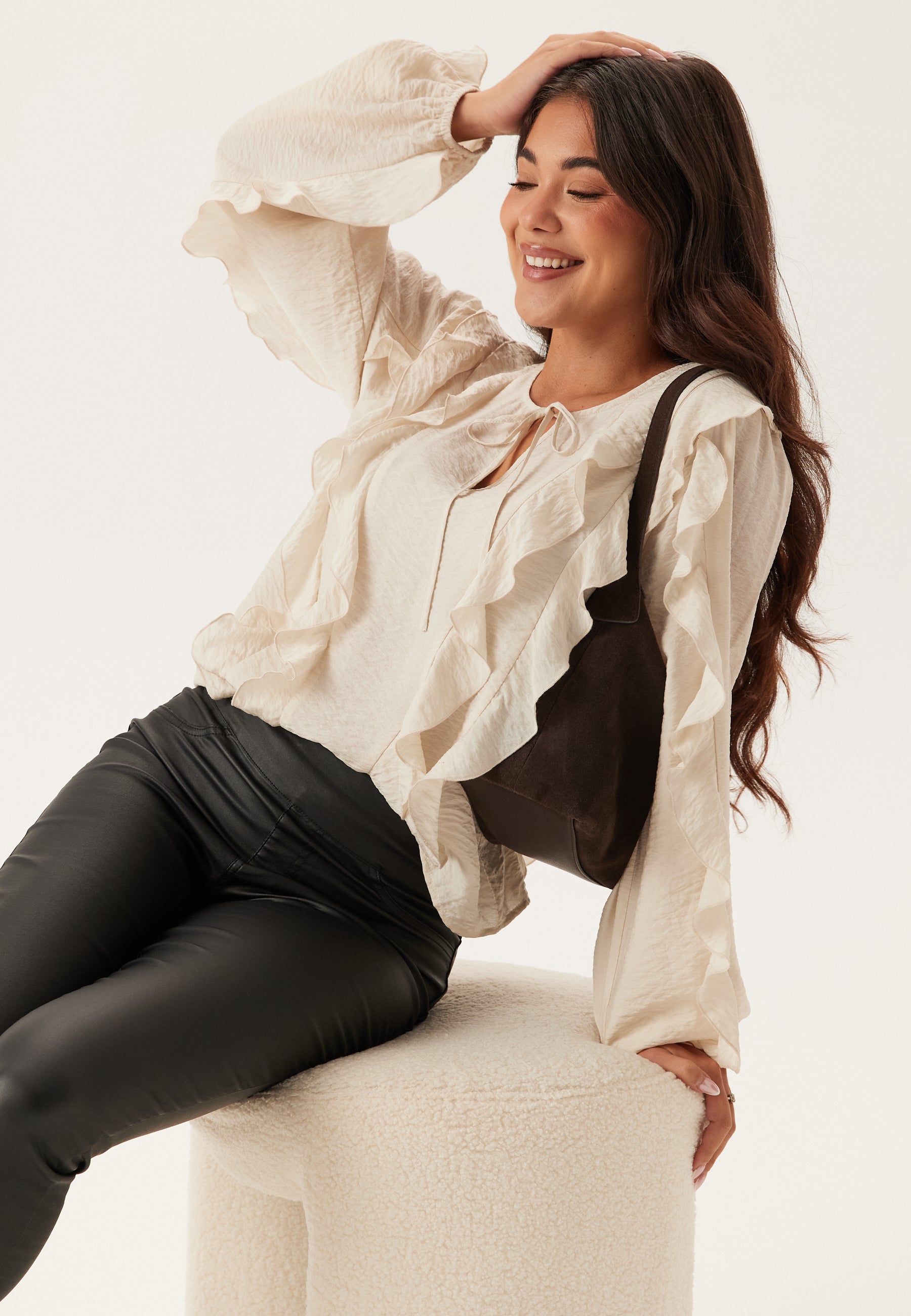 Happy Holly Frill Blouse