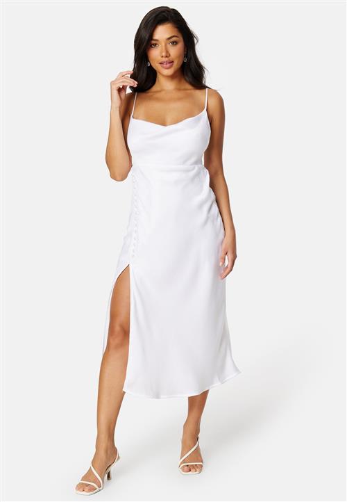 Bubbleroom Occasion Satin Midi Wedding Gown