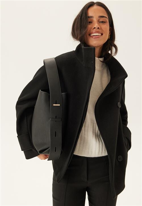 BUBBLEROOM High Neck Short Coat