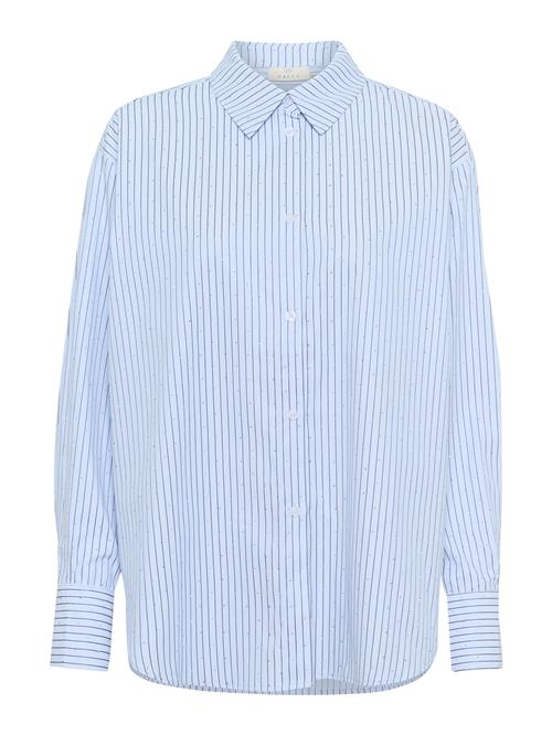 Kaffe Bluse 'Victoria'  marin / lyseblå / sølv