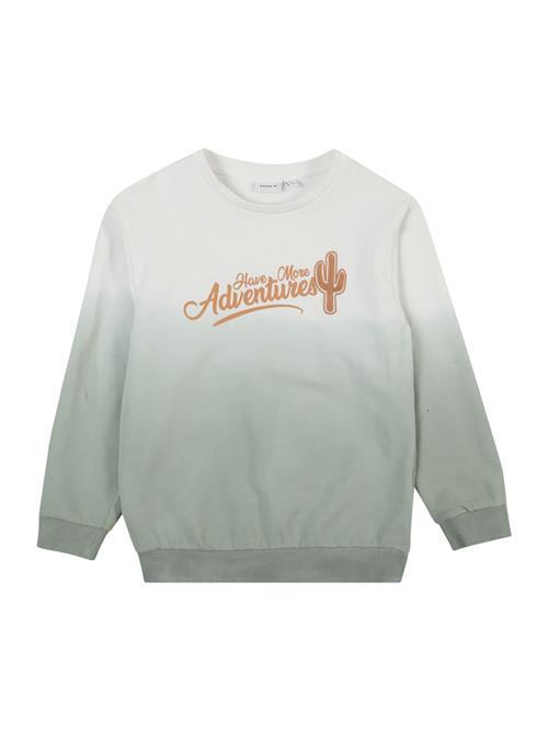 NAME IT Sweatshirt 'NMMHAKKI'  grå / orange / hvid