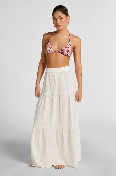 Hunkemöller Broderet nederdel Hvid